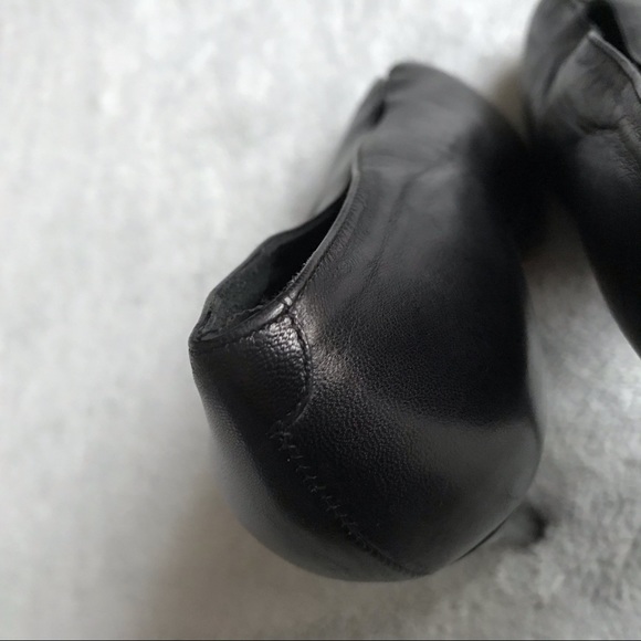 Celine Black Leather V Neck Heels Phoebe Philo 40 - Picture 5 of 13